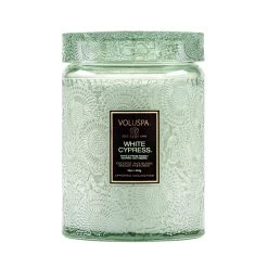 Voluspa White Cypress 100hr Jar Candle - Lore Perfumery
