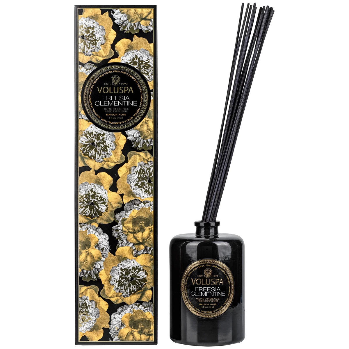 Voluspa Maison Noir - Freesia Clementine Diffuser - Lore Perfumery 3 Voluspa Maison Noir - Freesia Clementine Diffuser - Lore Perfumery