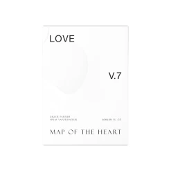 V.7 White Heart – The Heart Of Love EDP 30ml - Lore Perfumery -Home Fragrance map of the heart v.7 white heart of love edp 30ml box